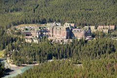 23 Banff Springs Hotel And Bow River From Tunnel Mountain In Summer